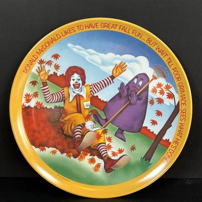 LOT 92: McDonalds Anchor Hocking Fire King Mugs, 1984 Olympic Glass Mugs, 1996 Atlanta Olympic Plates & the Four Seasons Plates