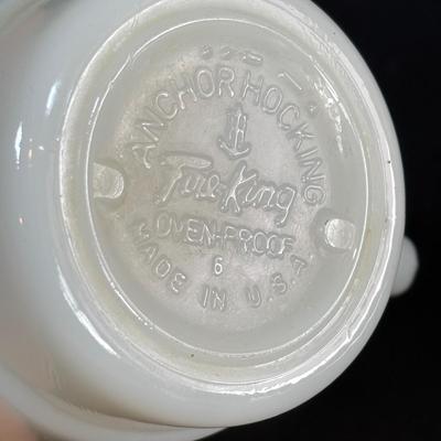 LOT 92: McDonalds Anchor Hocking Fire King Mugs, 1984 Olympic Glass Mugs, 1996 Atlanta Olympic Plates & the Four Seasons Plates