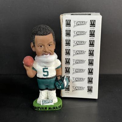 LOT 93: McDonalds 1993 Limited Edition Eagles Game Day Cards - 3 Complete Sets, Donovan McNabb Bobble Heads & More