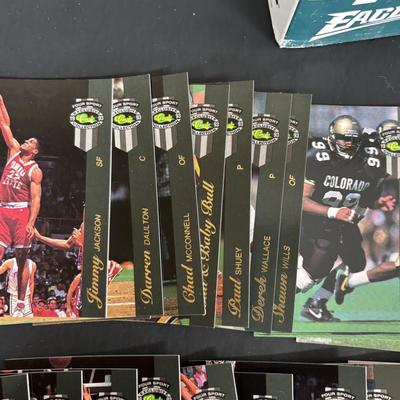 LOT 93: McDonalds 1993 Limited Edition Eagles Game Day Cards - 3 Complete Sets, Donovan McNabb Bobble Heads & More