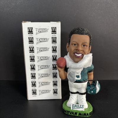 LOT 94: McDonalds 1993 Limited Edition Eagles Game Day Cards - 3 Complete Sets, Donovan McNabb Bobble Heads & More