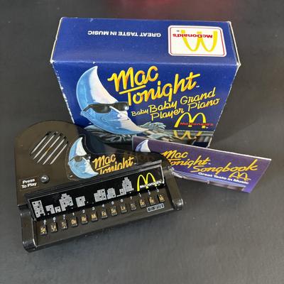 LOT 96: RARE Ronald McDonald's Red Shoe Ceramic Planter, 1988 Mac Tonight Piano, 2000 & 2002 Worldwide Convention Hinged...