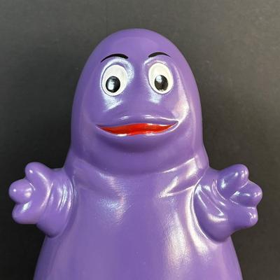 LOT 97: New in Package Vintage McDonalds French Fry Tote Bag 13" x 13", Early Birdie Plush, Grimace Ceramic Bank * &...