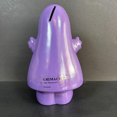 LOT 97: New in Package Vintage McDonalds French Fry Tote Bag 13" x 13", Early Birdie Plush, Grimace Ceramic Bank * &...