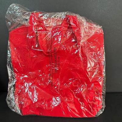 LOT 97: New in Package Vintage McDonalds French Fry Tote Bag 13" x 13", Early Birdie Plush, Grimace Ceramic Bank * &...