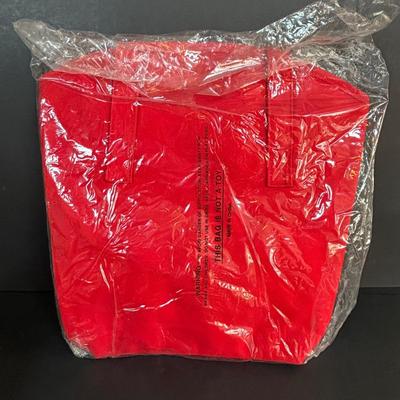 LOT 98: UNOPENED! VINTAGE Ronald McDonald & Early Birdie Plush Toys, French Fry Tote Bag along with a Ronald McDonald Digital Watch