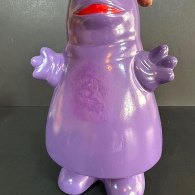 LOT 99: Vintage 1970s Ronald McDonald Plastic Bank, Ceramic Grimace Bank, Digital Watches, Character Pencils in Holder, 2004 Ty McDonalds...