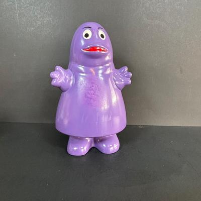 LOT 99: Vintage 1970s Ronald McDonald Plastic Bank, Ceramic Grimace Bank, Digital Watches, Character Pencils in Holder, 2004 Ty McDonalds...