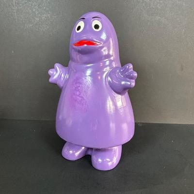 LOT 99: Vintage 1970s Ronald McDonald Plastic Bank, Ceramic Grimace Bank, Digital Watches, Character Pencils in Holder, 2004 Ty McDonalds...