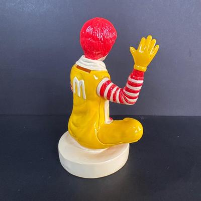 LOT 99: Vintage 1970s Ronald McDonald Plastic Bank, Ceramic Grimace Bank, Digital Watches, Character Pencils in Holder, 2004 Ty McDonalds...