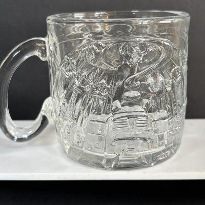 LOT 101: Vintage McDonalds DC Batman Forever 3D Mugs (2-complete sets) & McDonalds McSpoon Coffee Stirrer/Spoon Swizzle Stick