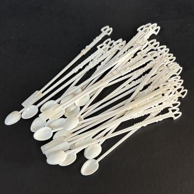 LOT 101: Vintage McDonalds DC Batman Forever 3D Mugs (2-complete sets) & McDonalds McSpoon Coffee Stirrer/Spoon Swizzle Stick