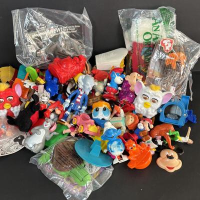 LOT 103: Large Lot of Opened McDonald Happy Meal Toys & More