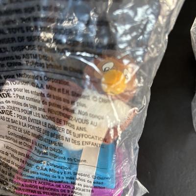 LOT 104: McDonalds 1988 Muppet Babies Fozzie Bear, Miss Piggy, Kermit Plushes, NIP Happy Meal Winnie the Pooh Toys 1-8 and More