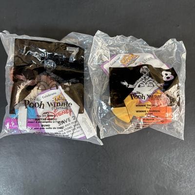 LOT 104: McDonalds 1988 Muppet Babies Fozzie Bear, Miss Piggy, Kermit Plushes, NIP Happy Meal Winnie the Pooh Toys 1-8 and More