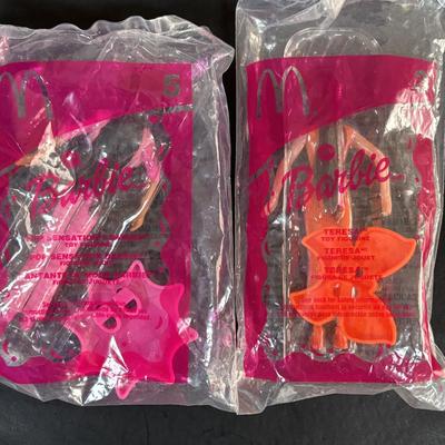 LOT 107: New in Package McDonalds Happy Meal Toys American Girl, Barbie and Ty Teenie Beanie Babies