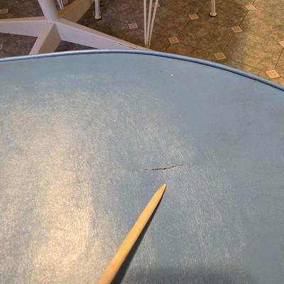 LOT 109: MCM Kitchen Table w/4 Chairs