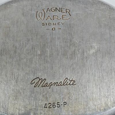 LOT 110: Vintage Magnalite Aluminum Classic Oval Roaster & Vintage Aluminum Saucepan w/Lid