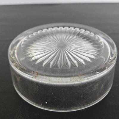 LOT 111: Oversized Centerpiece Champagne Glasses, Silver Trays, Zens Glass Canister Set, Hand Wrought Creations by Rodney Kent Trays...