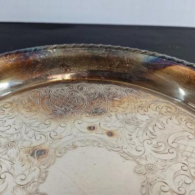 LOT 111: Oversized Centerpiece Champagne Glasses, Silver Trays, Zens Glass Canister Set, Hand Wrought Creations by Rodney Kent Trays...