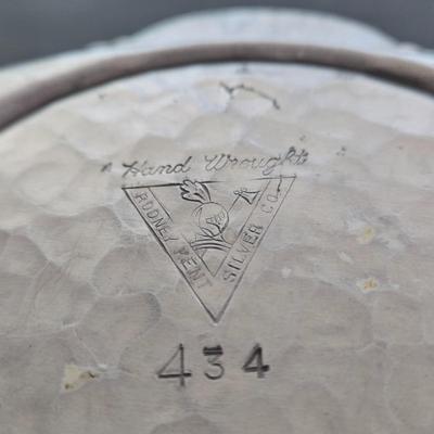 LOT 111: Oversized Centerpiece Champagne Glasses, Silver Trays, Zens Glass Canister Set, Hand Wrought Creations by Rodney Kent Trays...