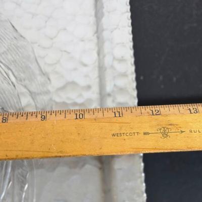 LOT 111: Oversized Centerpiece Champagne Glasses, Silver Trays, Zens Glass Canister Set, Hand Wrought Creations by Rodney Kent Trays...