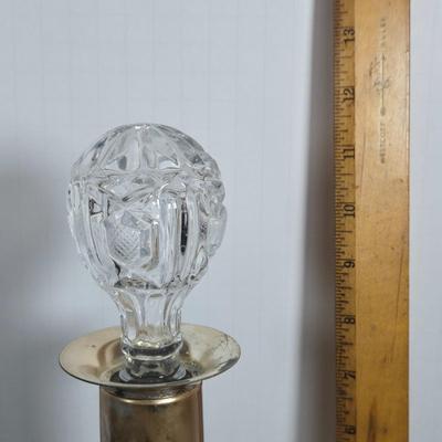 LOT 112: Crystal Wine Decanter, Vintage 1950s Pennsylvania Railroad GG1 Roly Poly Glasses, Schmitt Sohne Liqueur Glasses, Lo Ball...