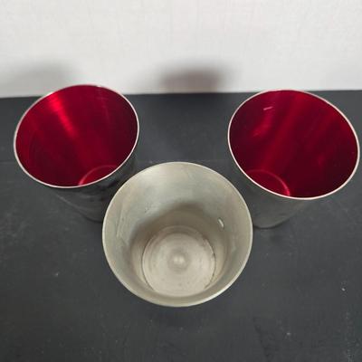 LOT 112: Crystal Wine Decanter, Vintage 1950s Pennsylvania Railroad GG1 Roly Poly Glasses, Schmitt Sohne Liqueur Glasses, Lo Ball...