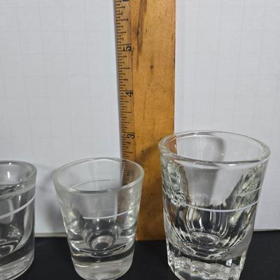 LOT 112: Crystal Wine Decanter, Vintage 1950s Pennsylvania Railroad GG1 Roly Poly Glasses, Schmitt Sohne Liqueur Glasses, Lo Ball...