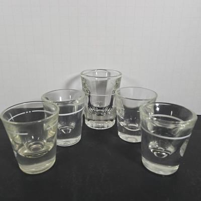 LOT 112: Crystal Wine Decanter, Vintage 1950s Pennsylvania Railroad GG1 Roly Poly Glasses, Schmitt Sohne Liqueur Glasses, Lo Ball...