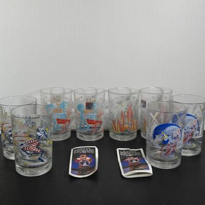 LOT 113: McDonald's Walt Disney World 25th Anniversary Remember the Magic Glasses: 2-Sets