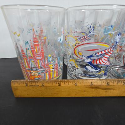 LOT 113: McDonald's Walt Disney World 25th Anniversary Remember the Magic Glasses: 2-Sets