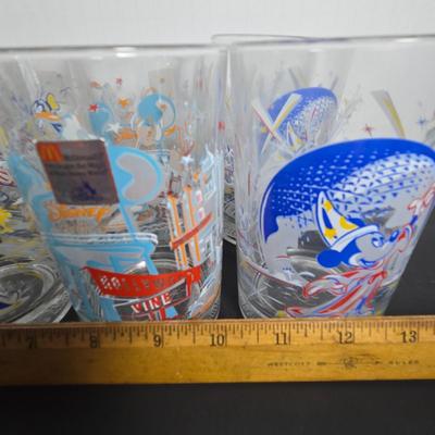LOT 113: McDonald's Walt Disney World 25th Anniversary Remember the Magic Glasses: 2-Sets