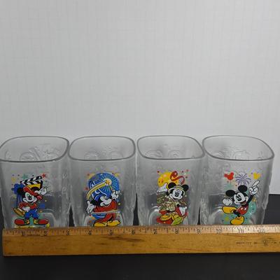 LOT 114: Set of WDW "100 Years of Magic" Glasses, Vintage WDW Polynesian Village Glass, 1970s Vintage WDW Glass Dish, Vintage...