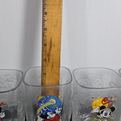 LOT 114: Set of WDW "100 Years of Magic" Glasses, Vintage WDW Polynesian Village Glass, 1970s Vintage WDW Glass Dish, Vintage...