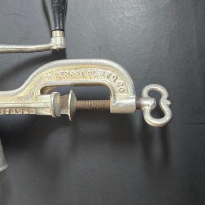 LOT 115: Vintage Enterprise MFG Hand Crank Mincer, Chopper