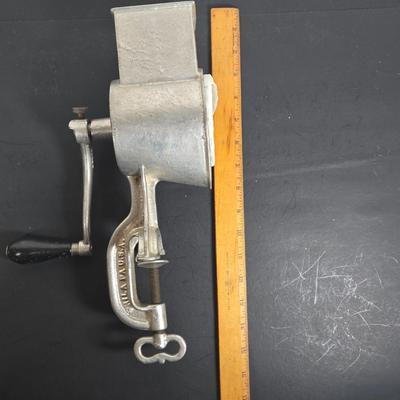 LOT 115: Vintage Enterprise MFG Hand Crank Mincer, Chopper