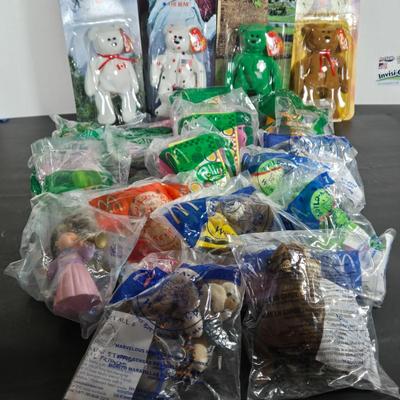 LOT 116: Complete Set of McDonald's Charities TY BEANIES, Incomplete Sets of POLLY POCKET, STRAWBERRY SHORTCAKE, BUILD-A-BEAR, &...