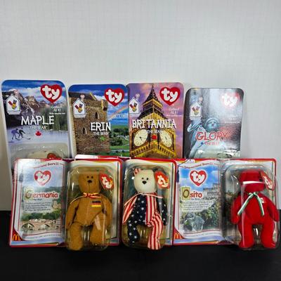 LOT 118: All in Unopened, Original Packing: Complete Set of McDonald's Charites TY BEANIES, Complete Set of TY LEGENDS BEANIES,...