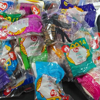 LOT 118: All in Unopened, Original Packing: Complete Set of McDonald's Charites TY BEANIES, Complete Set of TY LEGENDS BEANIES,...