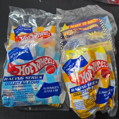 LOT 119: Original Unopened Packing of RONALD and FRIENDS TY BEANIES, Incomplete Set of BARBIE Happy Meal Toys, Incomplete Set of HOT...