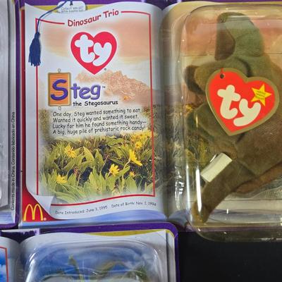 LOT 123: All in Unopened Original Packing ; Complete Set of TY BEANIES and Complete Set of LILO and STITCH Happy Meal Toys