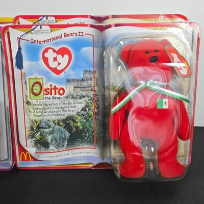 LOT 123: All in Unopened Original Packing ; Complete Set of TY BEANIES and Complete Set of LILO and STITCH Happy Meal Toys