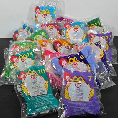 LOT 125: All in Unopened Original Packing; Full Set of McDonald's Charities TY BEANIES, Complete Sets of TY BEANIES , and LEGO...