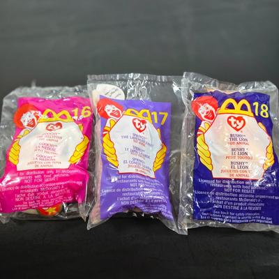 LOT 125: All in Unopened Original Packing; Full Set of McDonald's Charities TY BEANIES, Complete Sets of TY BEANIES , and LEGO...