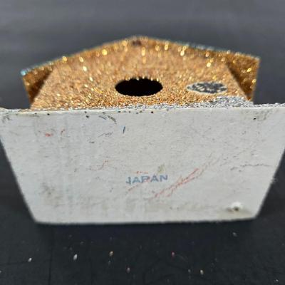 LOT 128: Collection of Vintage "PUTZ" Christmas Village Houses Made in Japan