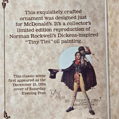LOT 129: "SANTA'S MERRY MCNUGGETS ORNAMENTS" ,TINY TIM & Small Dept. 56 Ornaments, and Dept. 56 1999 "THE FIRST...