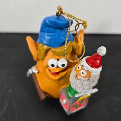 LOT 129: "SANTA'S MERRY MCNUGGETS ORNAMENTS" ,TINY TIM & Small Dept. 56 Ornaments, and Dept. 56 1999 "THE FIRST...
