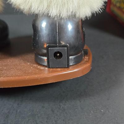 LOT 131: Jingle Bell Rock Santa ,Roller Skating Santa Bear (Untested), and Musical Puppy (Tested and Works) ; Please Note Broken Bell on...