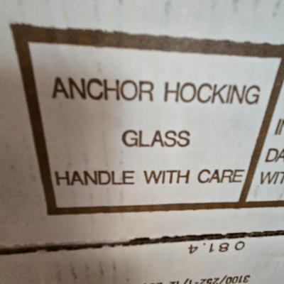 LOT 134: Nine Piece SILVER MIST GLASSES and CADDY SET and THE UN-CANDLE SET; Both Complete